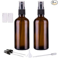 Hydior Amber Glass Spray Bottles for Essential Oils, 4oz Empty Small Fine Mist Spray Bottle 2 Pack