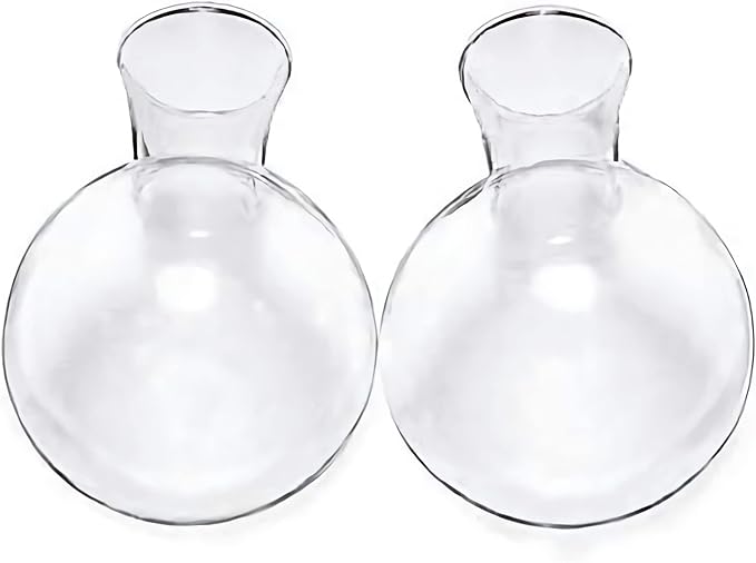 Kingbuy Bulb Forcing Vase Without Side-Hole Plant Propagation Station Air Plant Terrarium for Indoor Hydroponics Water Plants Home Office Decoration Accessories, 2 Pack