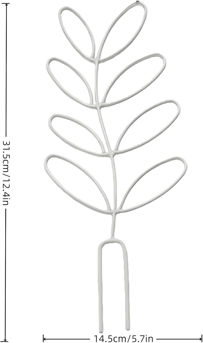 4 Pack Small Plant Trellis, 12.4 Inch Sturdy Rustproof Stackable Trellis for Climbing Plants,Small Metal Heavy Duty Plant Stakes for Indoor Plants for Flower Ivy Vine Rose Monstera Hoya