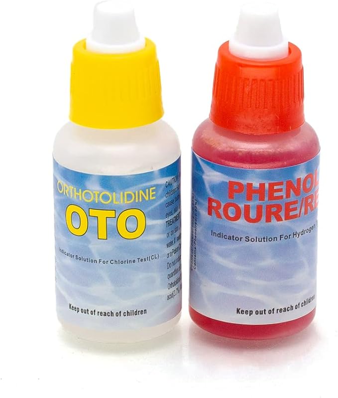 WWD POOL Swimming Pool Spa Water Chemical Test Kit for Chlorine and Ph Test (2 Way Test Kit)