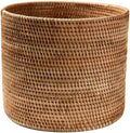 Baskets Wicker Woven Storage Rattan Round Can Trash Fruit Seagrass Empty Bread Large Laundry Planter Blankets (20X20CM)