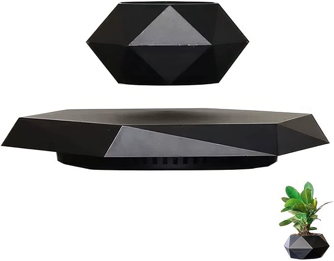Magnetic Levitation Planter,Floating Plant Pot - Levitation Air Bonsai Pot , Innovative Technology Levitation Planting, Magnetic Levitation Potted Plant Home Decoration, Good Choice For Gift " ( Color