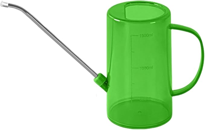 Watering Can for Indoor Plants, Small Watering Cans for House Plant Garden Flower, Long Spout Water Can for Outdoor Watering Plants 1. 5L 2/5 Gallon Green