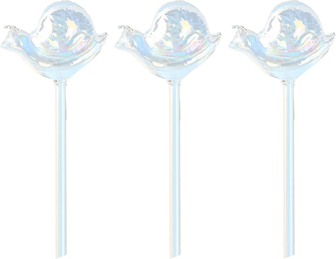 Self Watering Globes, High Borosilicate Glass Snail Design, Large Capacity Automatic Plant Waterer for Indoor Outdoor Plants, Fits Potted Herbs Succulents Office Flora (3pcs)