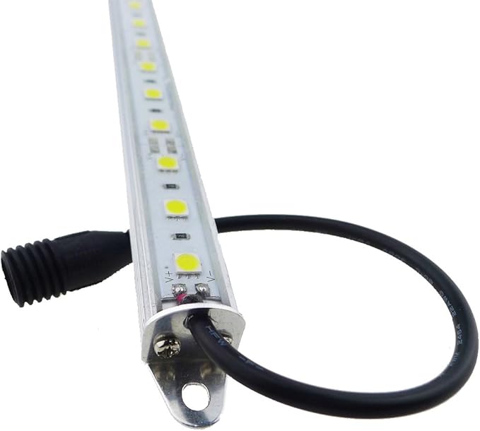 LEDENET 12" Blue 460nm LED Aquarium Fish Tank Light 18LEDs 5050 - Waterproof IP67 Aluminum Lighting 12V DC Grow Bar Light