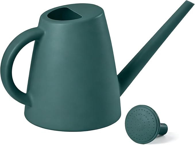 Indoor and Outdoor Watering Can - Long Spout -1/2 Gallon (64oz) - Blackish Green