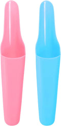 M METERXITY 4-Pack Bonsai Soil Scoops, Plastic Garden Soil Scoops Bucket Shovel Potting Scoopers for Transplanting/Flower Planting/Plant Succulent, Colorful Small Gardening Tools [Pink, Blue]