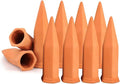 vensovo 10pcs Terracotta Watering Spikes - Automatic Self Watering Stakes, Plant Watering Devices for Wine Bottles Recycled Bottles, Clay Plant Garden Waterers