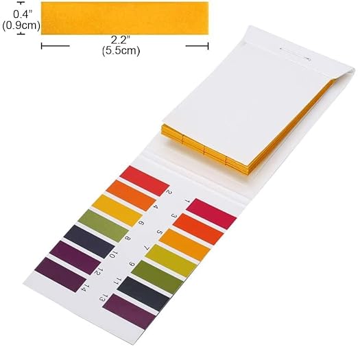 2-Pack pH Test Strips 1-14 - 160 Count Litmus Paper for Water, Soil, Saliva & Cosmetics (Universal pH Indicator)