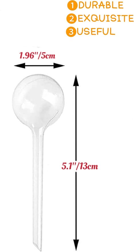 Plant Watering Globes,12PCS Plastic Self Watering Bulbs, Watering Bulbs for Indoor/Outdoor Plants,Automatic Watering System for Potted Plants.4 Colors(Clear&Lake Blue&Blue&Green)