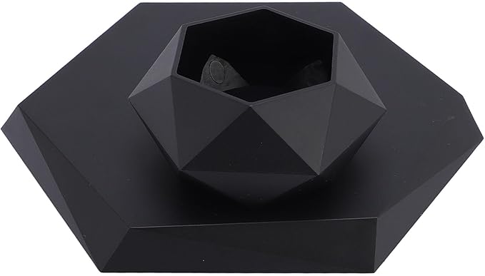 Floating Plant Pot Resin with 360 Degree Rotation, Magnetic Levitating Flower Planter for Home and Office Decor - Silent Levitation, Easy Installation, Unique Modern Design