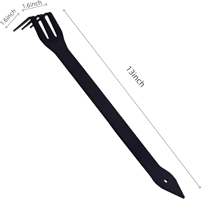 Bonsai Rake, Bonsai Tree Tools,3-Prong 304 Stainless Steel Garden Rake for Bonsai Repotting, Soil Aeration, and Routine Maintenance