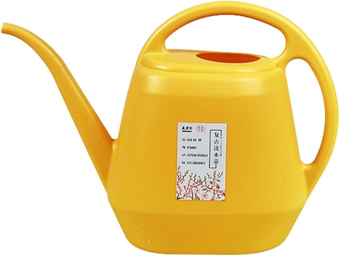 1 Gallon Long Spout Plastic Watering Can with Handle Lightweight Large Watering Can for Garden Flower House Office Indoor Plants Succulent Bonsai