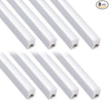 Kihung 8 Pack LED Shop Light Fixture 2FT 6500K 10W 1100LM, T5 Super Bright White LED Tube Strip for Garage, Workshop, Ceiling, Under Cabinet Light, Frosted Cover, Linkable, with ON/Off Switch