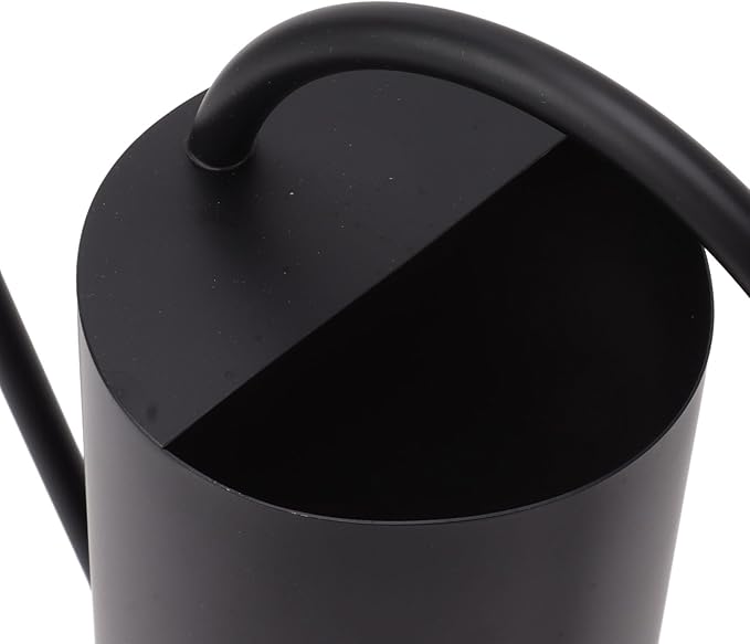 Plants Watering Can - 1500ml Large Capacity Stainless Steel Kettle for Indoor Outdoor Bonsai Plants and Garden - Long Spout Gardening Supplies (Black)
