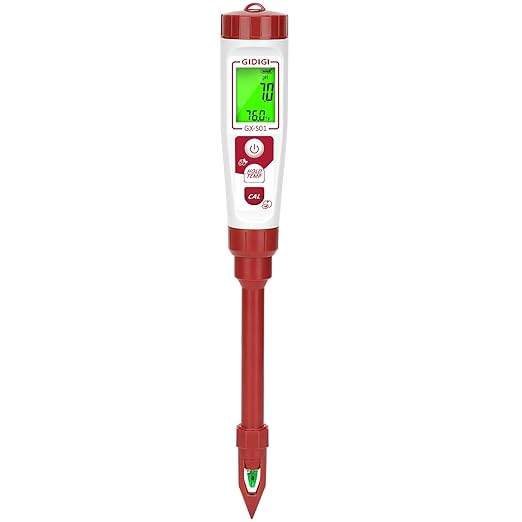 Digital pH Meter High Accuracy UL-Certified Water Tester with 6 Packs Calibration Powders Color LCD Backlit Display with pH Test Strip for Pools Hydroponics Aquariums Hot Tubs Drinking Water