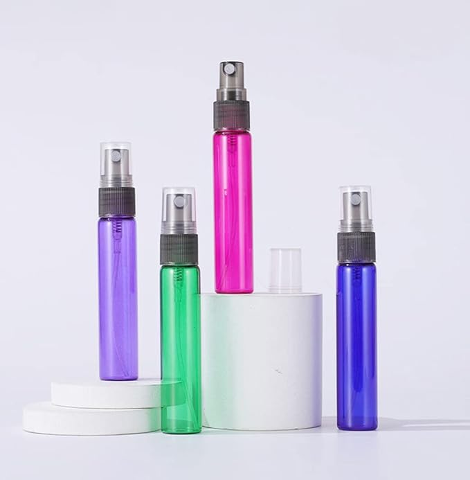 20 Pack Set 10ML Protable Refill Bulk Atomizer Spray Travel Perfume Bottle Hydrating Empty Bottle (Blue)