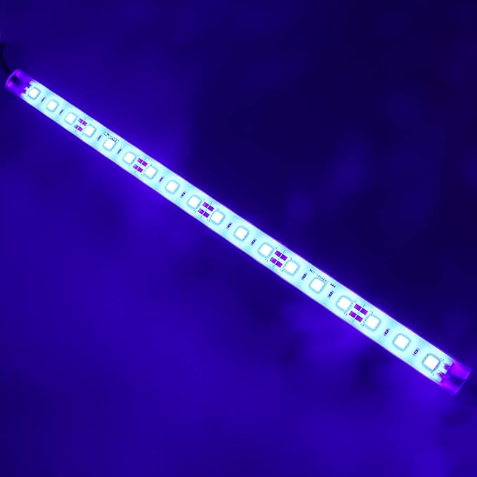 LEDENET 12" Blue 440nm Waterproof IP67 LED Aquarium Fish Tank Light 5050 18 LEDs 12V DC Aluminum Rigid LED Lights Fixture for Plant Grow, Saltwater Freshwater Fish, Reef Tank Lighting