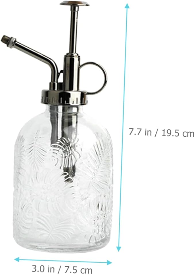 LIOOBO Glass Plant Mister Thickened Opening 350ml Spray Bottle for Succulent Watering and Cleaning