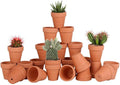FCFKUK 24pcs Mini Clay Pots, 2.5'' Terracotta Pottery Planters, Cactus Flower Succulents Nursery Pots, with Drainage Hole, for Indoor/Outdoor