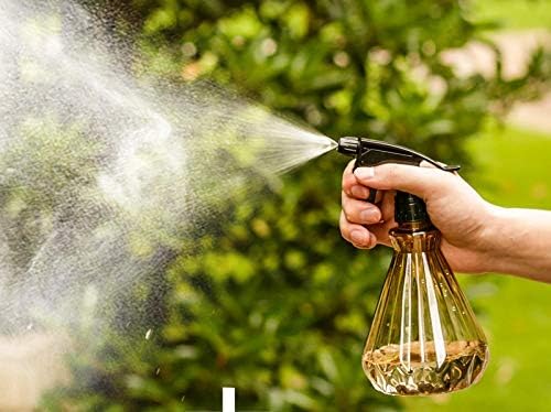 Yrzper Watering Can for Indoor Plants, Plant Mister Spray Bottle with Detachable Nozzle for Plants,Succulents, Garden Flowers Mist Small Modern Translucent Sprayer Bottle for Bonsai Plants (Brown)