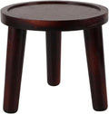 HANABASS Round Wooden Stool for Plant Stand, Potted Decor, Garden tool, Bonsai Display Rack or Home Shelf | Solid Wood Step Stool, Garden & Table Accent in Brown, 5.9 Inches