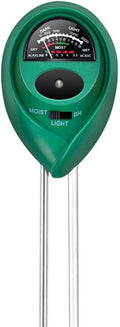 iPower 3-in-1 Soil Test Kit, Soil Moisture/Light/pH Meter for House Plant, Garden, Lawn, Farm, Ideal for Indoor & Outdoor Use