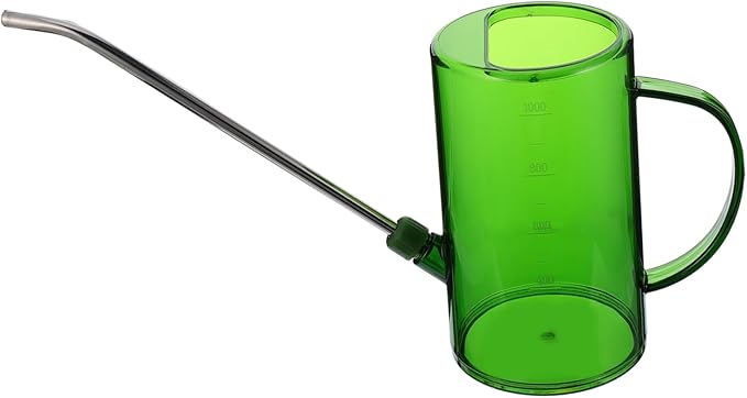 VOSAREA Stainless Steel Long Spout Watering Can for Outdoor Plants 1.5L Sprinkling Kettle Removable Nozzle for Succulents and Garden Use