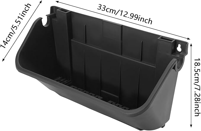 Bacocoo Vertical Garden Planter - 24 Pack, 13 inch Wall Mounted Planter for Patio Outdoor Decor, Home Green Plastic Pot Balcony Plant Vegetable Fruit Herb Hanging Pocket Holder Flowerpot. (Black)