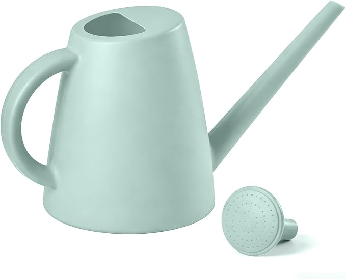 Indoor and Outdoor Watering Can - Long Spout -1/2 Gallon (64oz) - Light Green
