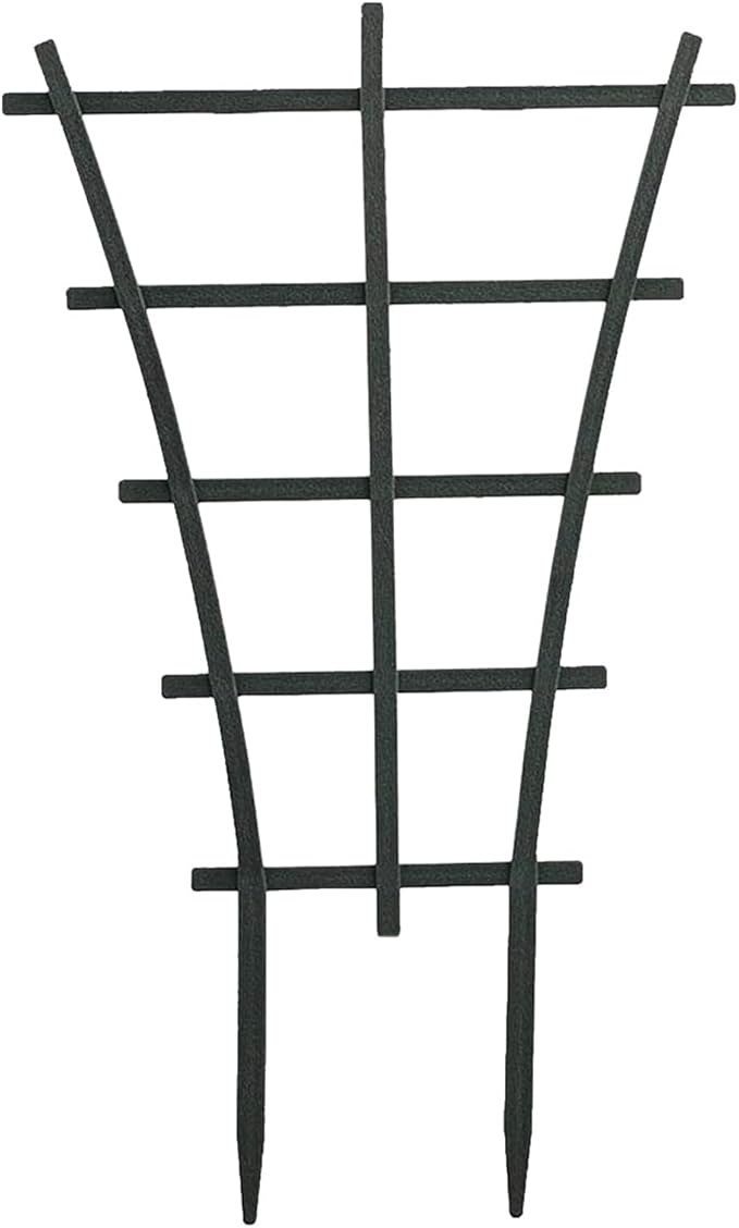 4 Pack Plant Stakes for Indoor Plants, 10 Inch Sturdy Small Heavy Duty Small Plant Trellis,Plastic Stackable Rustproof Indoor Trellis for Vine Flower Houseplant Rose Ivy Monstera Hoya