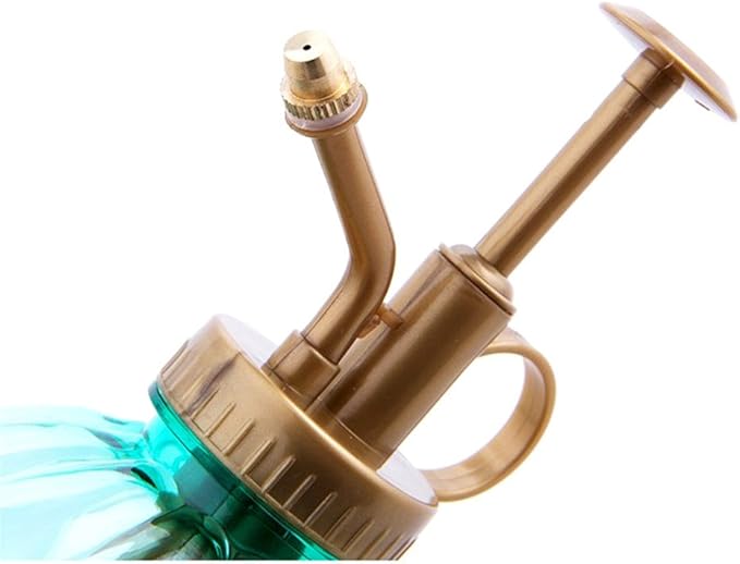 350ML Plant Mister Flower Water Spray Bottle Can Pot|Vintage Pumpkin Style Decorative Glass Plant Atomizer Watering Can Pot with Top Pump for Indoor Potted Terrariums Flowers,Hairdressing Sprayer