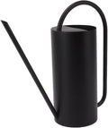Plants Watering Can - 1500ml Large Capacity Stainless Steel Kettle for Indoor Outdoor Bonsai Plants and Garden - Long Spout Gardening Supplies (Black)