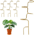 Plant Stakes, 2026 New Plant Support Stakes for Indoor Plants, Potted Stem Climbing Holders, Plant Sticks Support Tall for Indoor Monstera Tomato Orchid Potted Plants Flower (Gold 2PC)