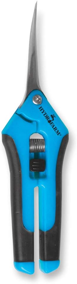 Hydrofarm HGPL400C Precision Curved Anti Fatigue Pruner, Green