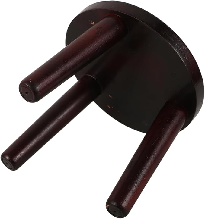 HANABASS Round Wooden Stool for Plant Stand, Potted Decor, Garden tool, Bonsai Display Rack or Home Shelf | Solid Wood Step Stool, Garden & Table Accent in Brown, 5.9 Inches
