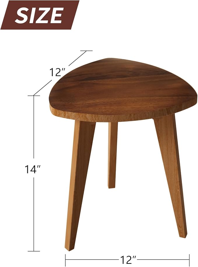Teak Shower Stool and Foot Rest, Solid Wood Stool Near Bathtub, Small Stool, Plant Stool for Living Room, Bathroom, Bedroom