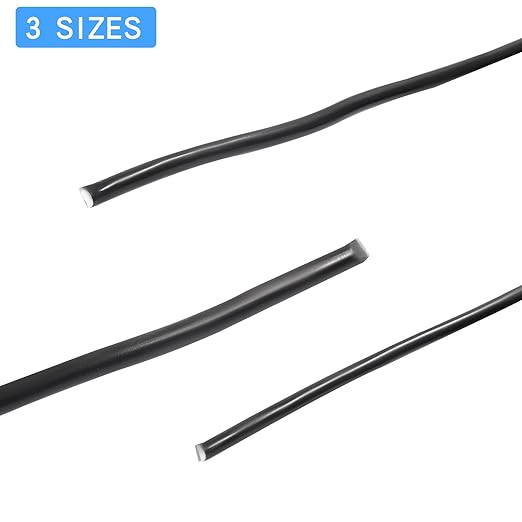 uvbws Bonsai Wire Kit 3 Size Bonsai Training Wire Aluminum Plant Training Wire(2.5mm/3mm/4mm) Black