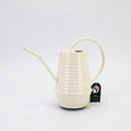 Small Watering Can, Matte Cream White, 34oz., Metal Watering Can with Long Spout, Nice Indoor Water Can, Plant Water Can for Indoor Plants