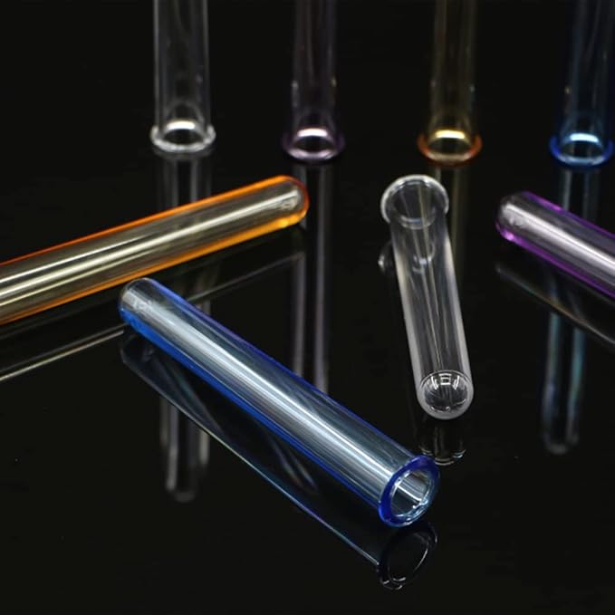 9Pcs Clear Test Tubes for Plant Propagation Station Hydroponic/Flowers for Home Office Desktop Decoration(Test Tube)
