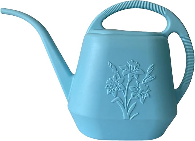 Watering Can Indoor Plants 1 Gallon Long Spout Outdoor Watering Can with Anti-Slip Handle Durable Plastic Small Watering Can for Office Garden Flower House Indoor Plants Succulent Bonsai