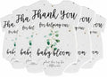 5pcs Green Onesie-Shaped Gift Tags with Wildflower Seeds - Writable Gift Wrap Tags for Baby Showers, Mother's Day Present, Party Favors, DIY Crafts, & Earth Day Decorations