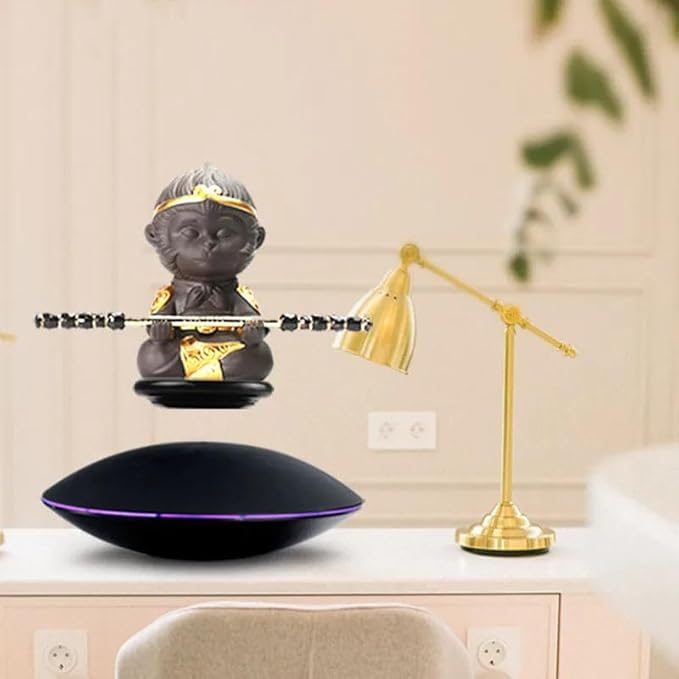 Magnetic Levitating Display Stand - 360 Rotating Floating Magnetic Display for Levitating Decor & Gifts - Stable Levitation Platform for Desk Decor - Showcase Models, Gadgets, or Collectibles