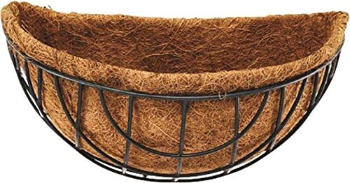 Rocky Mountain Goods Wall Planter Basket 14” - Includes mounting Hooks - Rust Proof - Outdoor or Indoor Use - Extra Thick Coco Liner - Extra Strength Steel for Heavier soils