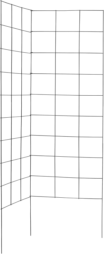 2-Panel Folding Garden Trellis - Maximize Your Garden Space, Durable Powder Coated Steel Frame, Easy-to-Use Design, Perfect for Climbing Vines, Vegetables, Beans, Tomato, Cucumber, 35x58"