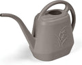 Hand Plastic Watering Can - for Indoor and Outdoor Home Garden Plants - with Long Spout - Coffee Color - 1/2 Gallon