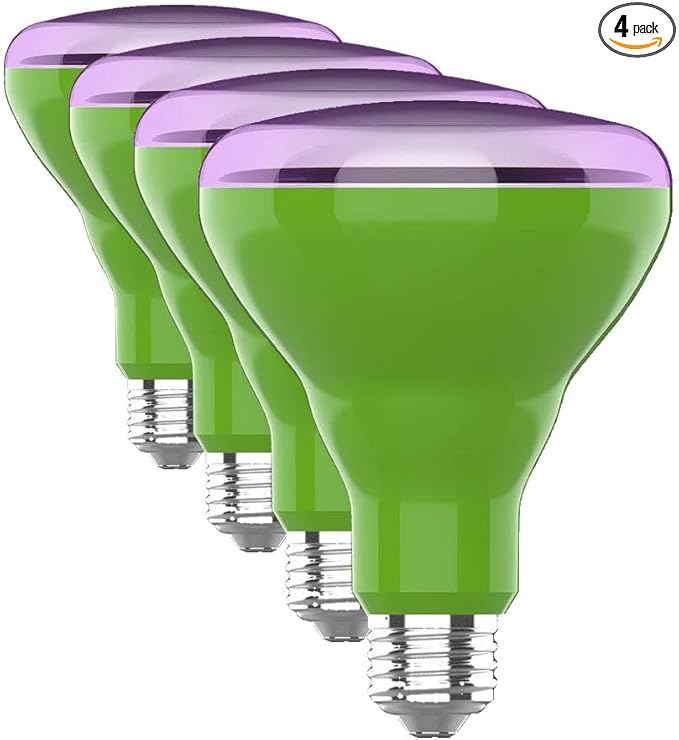 Feit Electric - BR30/GROW/LEDG2/BX Full Spectrum LED 65W Equivalent BR30 Non-Dimmable Hydro Grow Light Bulb | (Pack of 4)