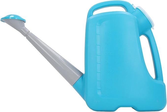 Garden Watering Can with Water Level Indicator, Large Outdoor Plant Waterer for Lawn Garden Yard, Comfort Grip Handle, Dark Blue