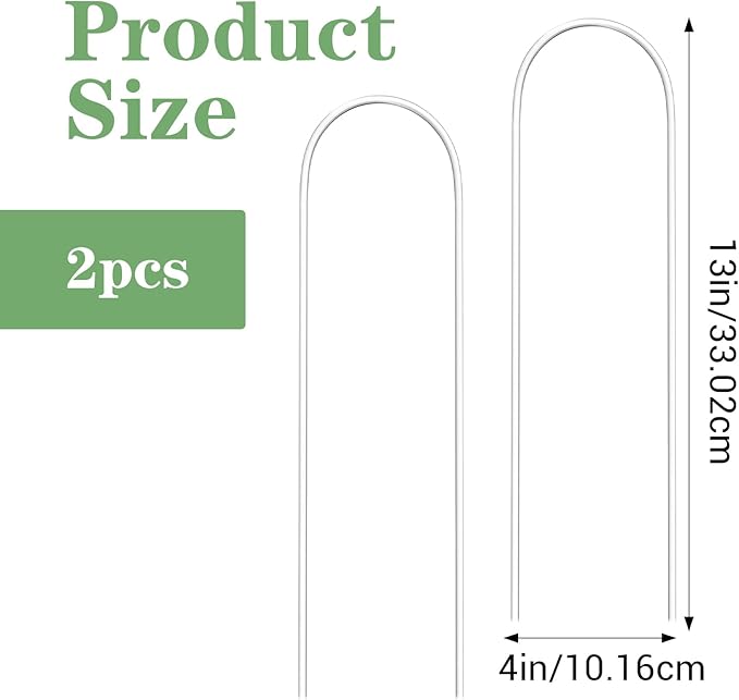 2 Pack U-Shaped Plant Trellis Indoor, Clear Acrylic Pothos Plant Climber Support, Trellis for Potted Plants Climbing Small Garden Plants Trelli Houseplant Accessory for Potted Ivy Outdoor