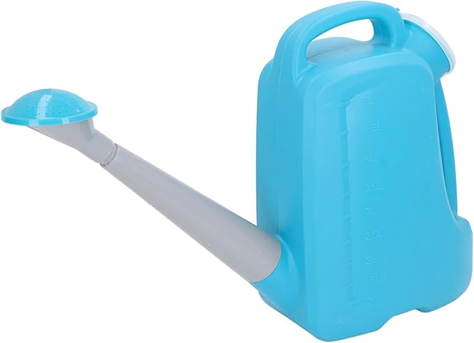 Garden Watering Can with Water Level Indicator, Large Outdoor Plant Waterer for Lawn Garden Yard, Comfort Grip Handle, Dark Blue